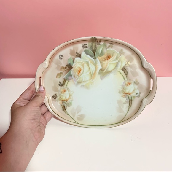 Vintage rose tray - Picture 2 of 4